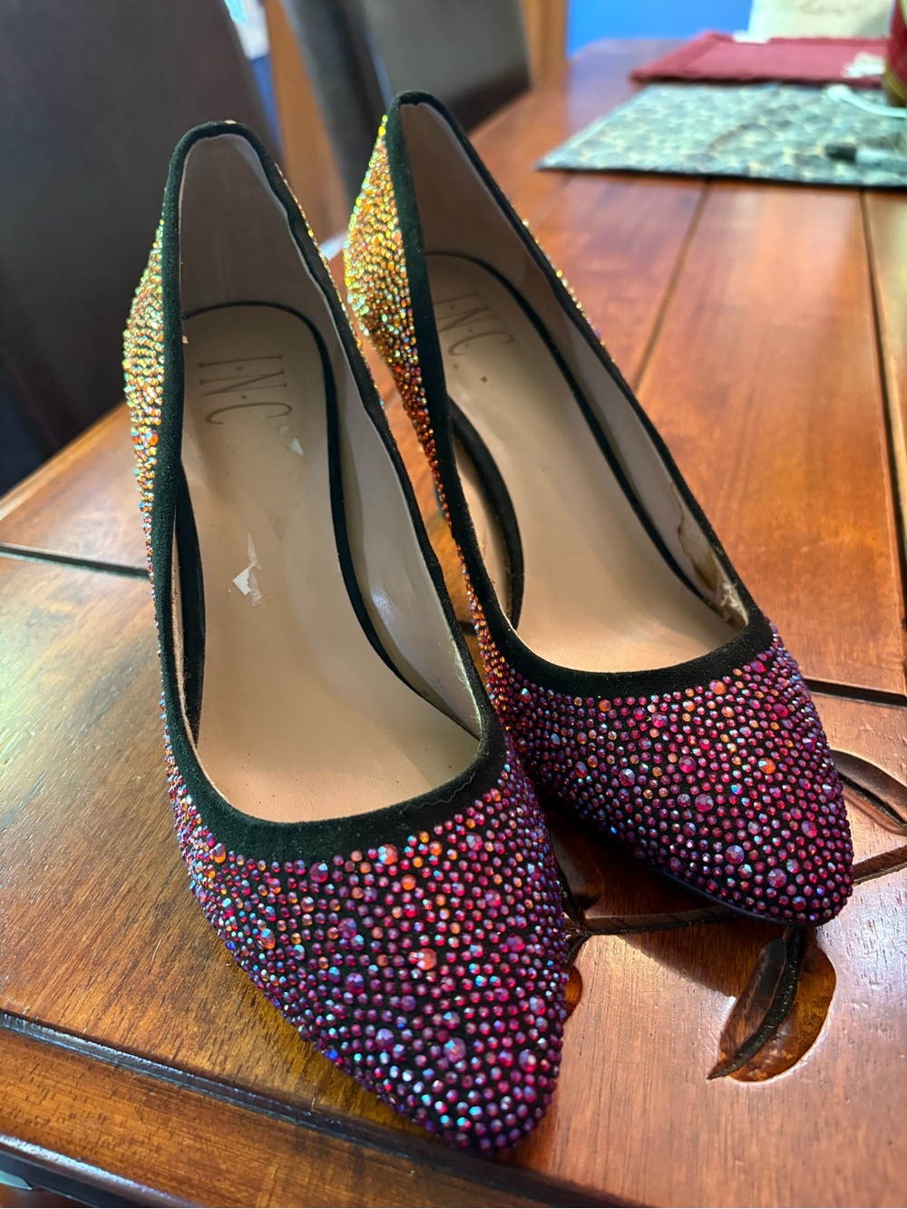 INC Ombré Embellished Pointed-Toe Women's Pumps in Multicolor size 6